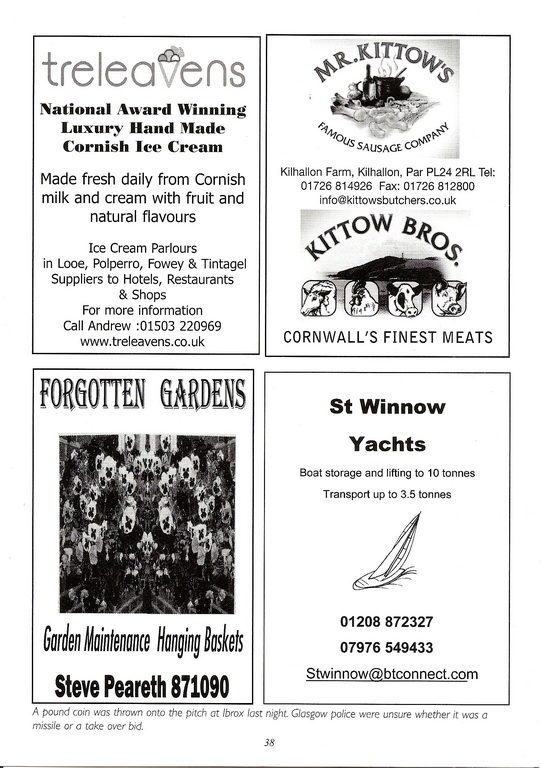 9th (2012) Lostwithiel Charity Beer Festival Programme